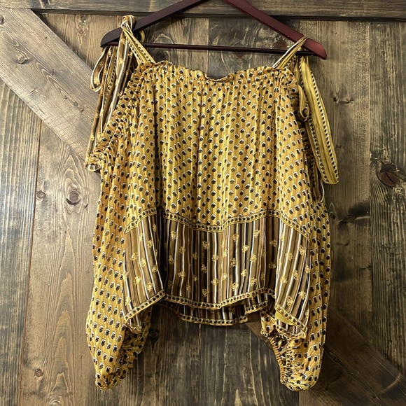 ULLA JOHNSON Clement Cold Shoulder Top - Picture 5 of 11